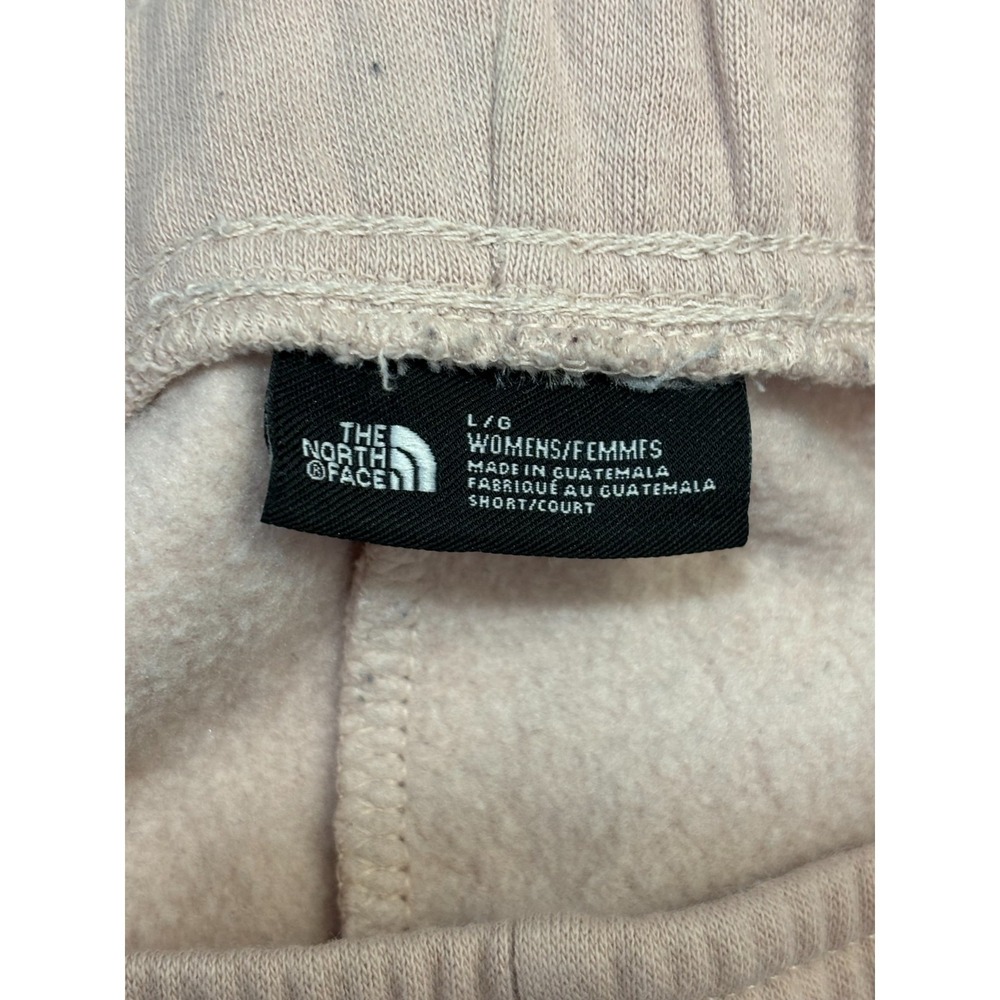 The North Face Fleece Shorts Womens Pink Moss Logo Large Comfortable Free Ship - Picture 6 of 6
